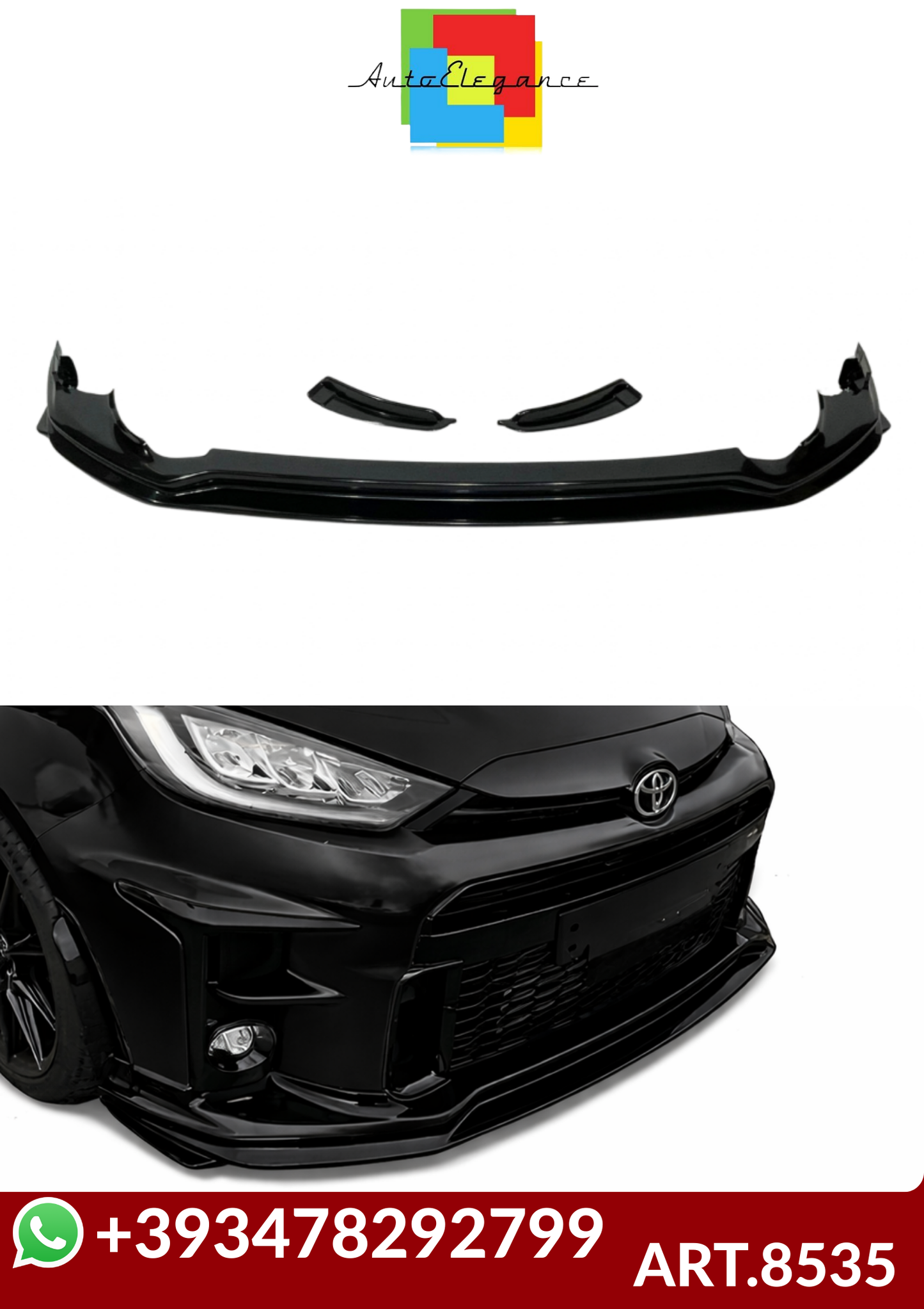 💕ART.8535 SPLITTER Toyota Yaris 2021 Look GR💕
