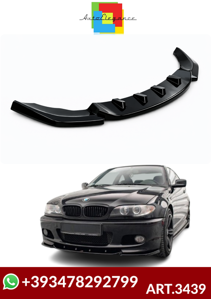 💕ART.3439 Splitter BMW 3 Series E46 / 2001 - 2006 NERO  LUCIDO💕