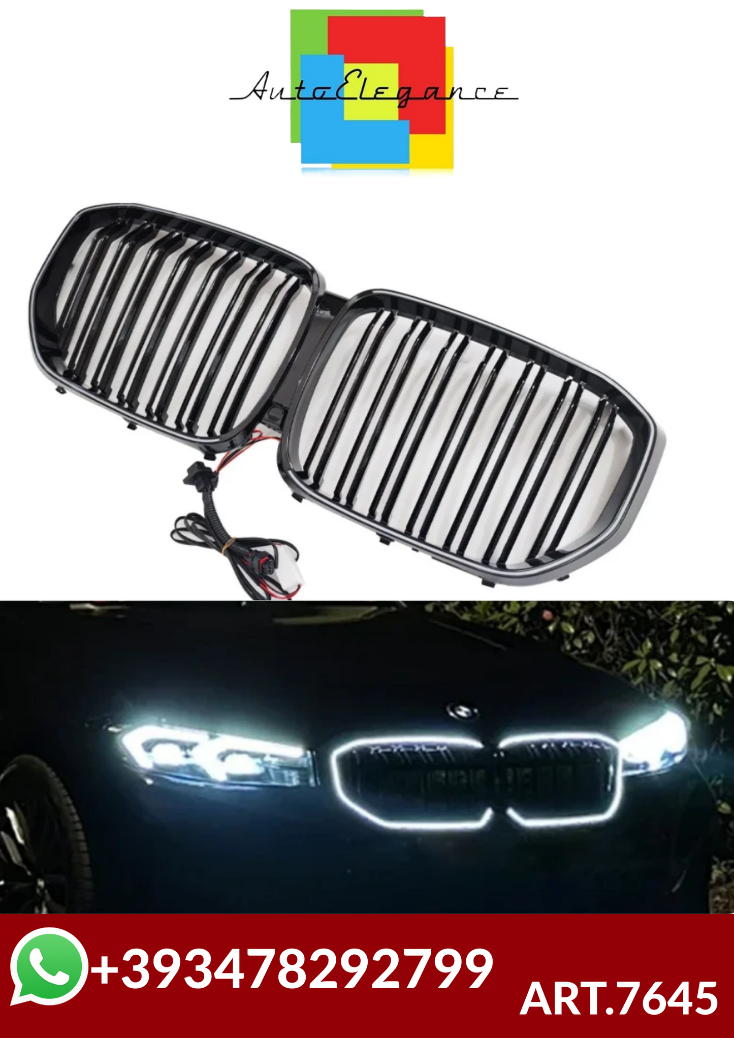 ART.7645  GRIGLIA  CON  LED BMW X5 G05 2019-2022