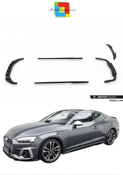 SPLITTER SUITABLE FOR VW GOLF 8 GTI GTD RLINE LOOK GLOSSY BLACK SPORTY DESIGN 