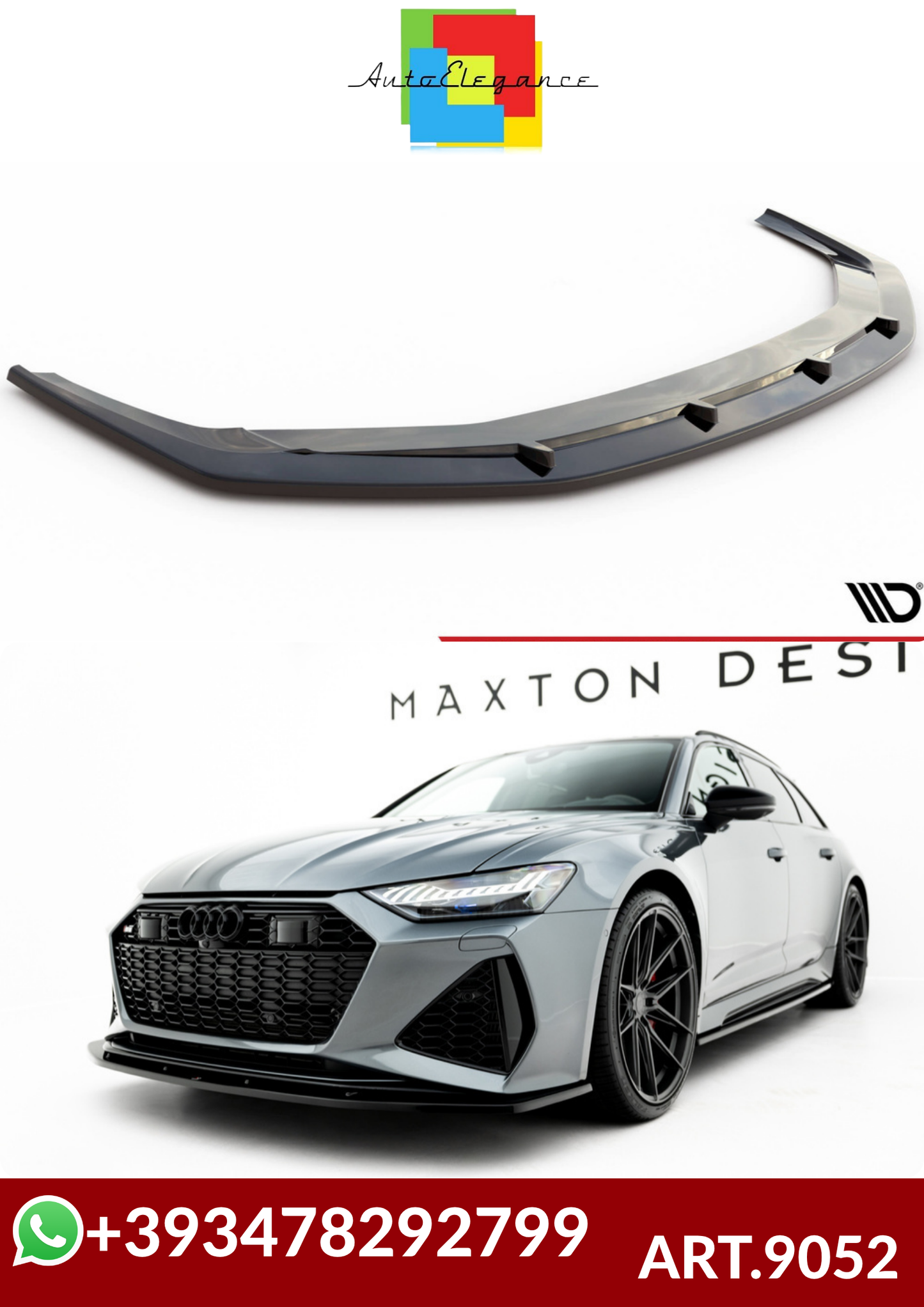 💕ART.9052 Splitter V.2 Audi RS6 C8 / C8 Facelift💕