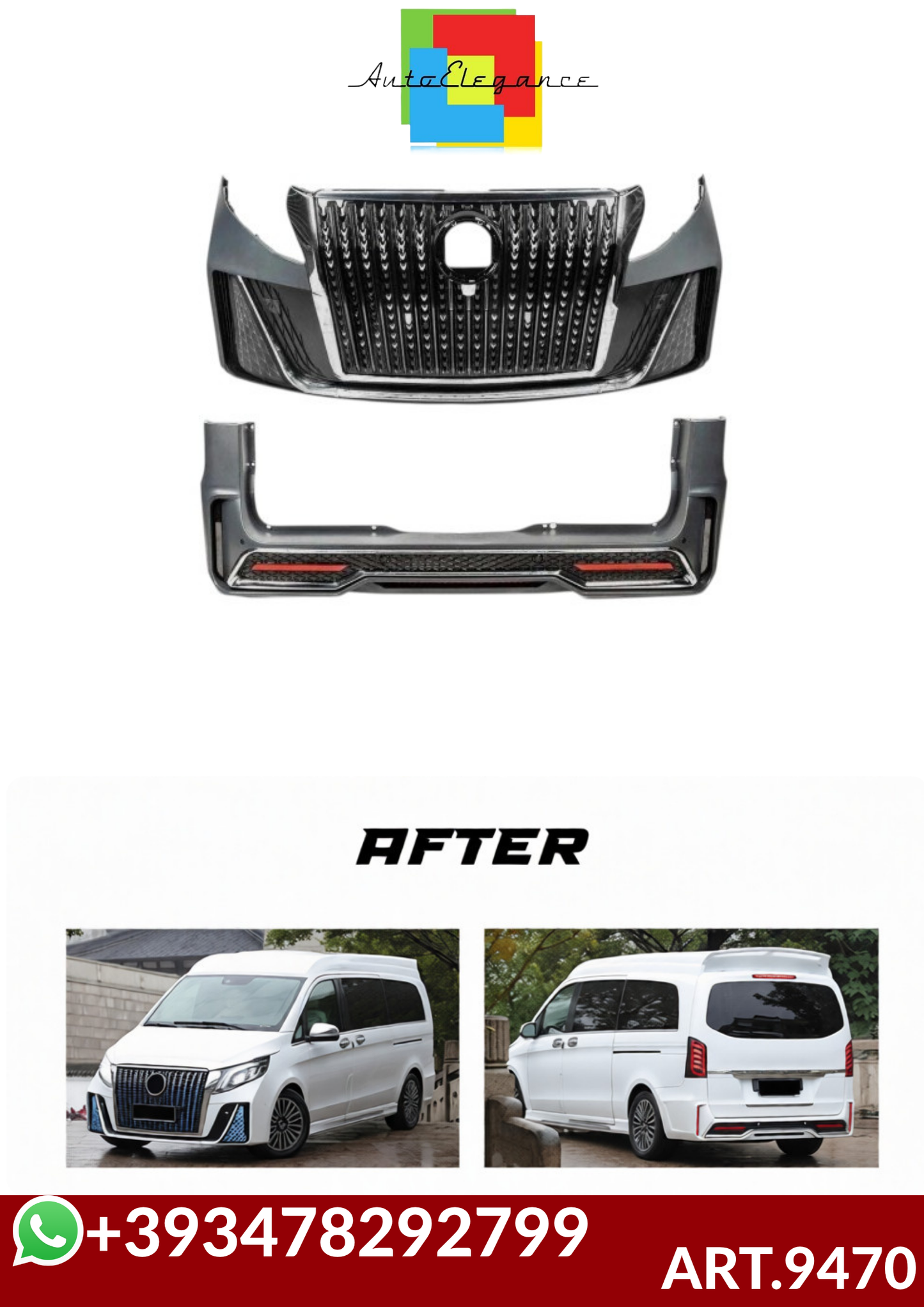 💕ART.9470  BODYKIT Mercedes V-Class W447 Vito W448 (2014-) 💕