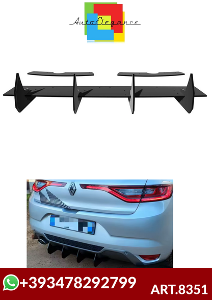 💕ART.8351 SPLITTER POSTERIORI  Renault Megane GT Style 2015 - 2020  💕