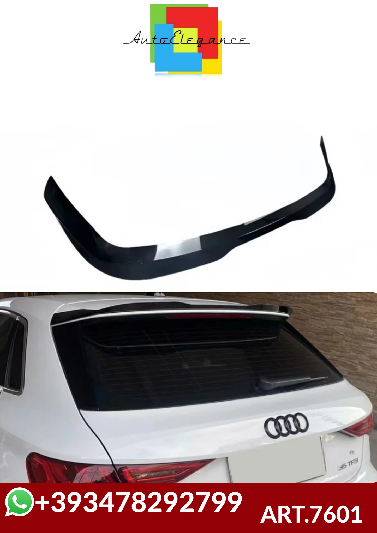 💕ART.7601 SPOILER Audi A3 8Y 2020+ 💕