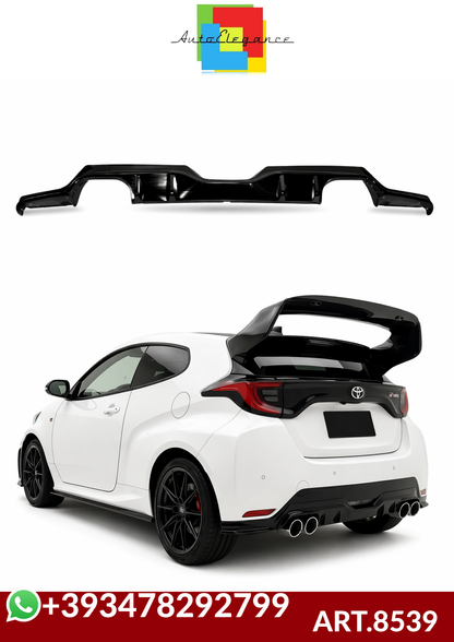 💕ART.8539 DIFFUSORI Toyota Yaris 2021 Look GR 2 Uscite doppio nero  lucido 💕