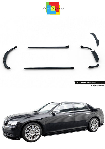 SPLITTER SUITABLE FOR VW GOLF 8 GTI GTD RLINE LOOK GLOSSY BLACK SPORTY DESIGN 