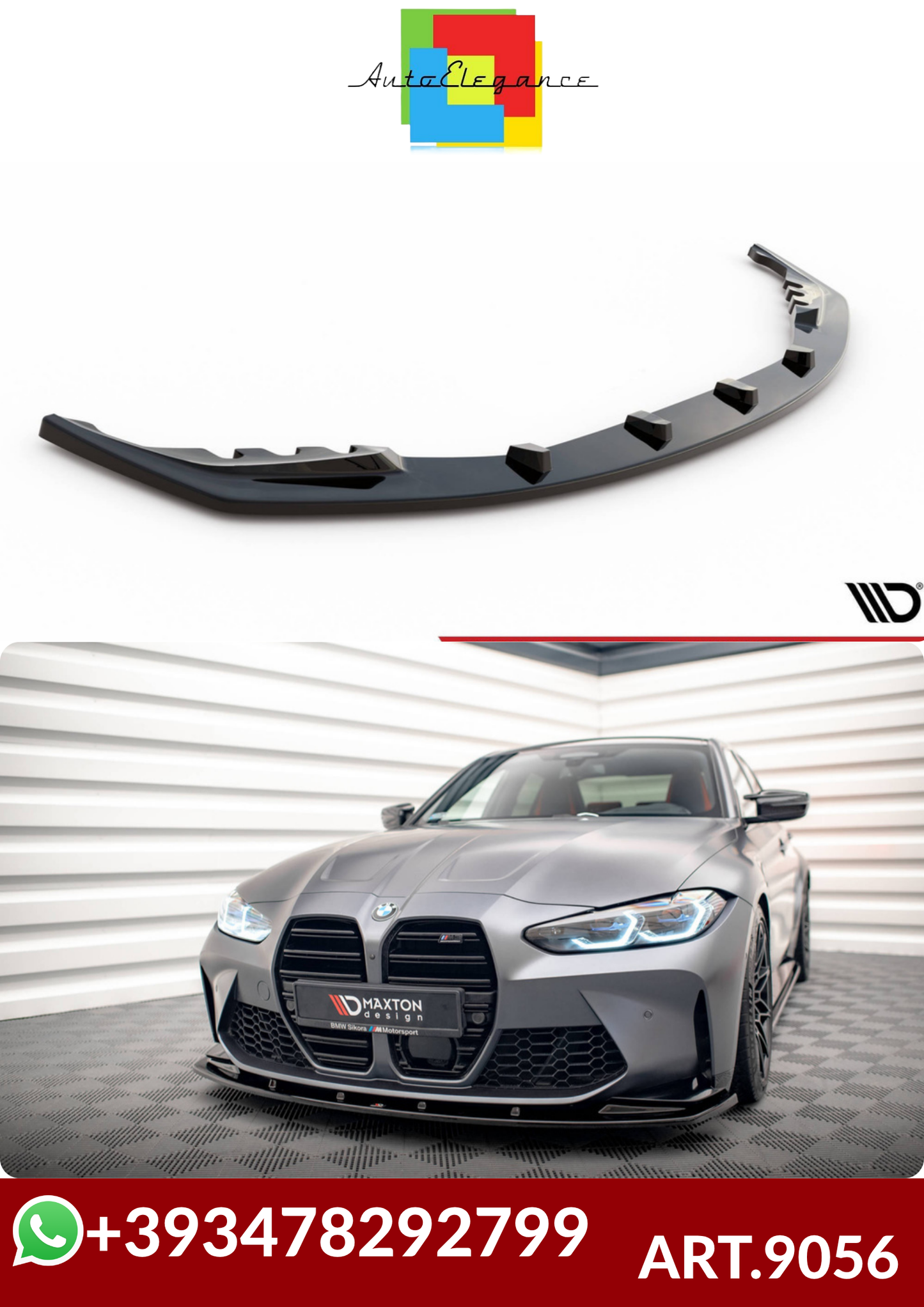 💕ART.9056 Splitter V.1 BMW M3 Sedan / Touring G80 / G81💕