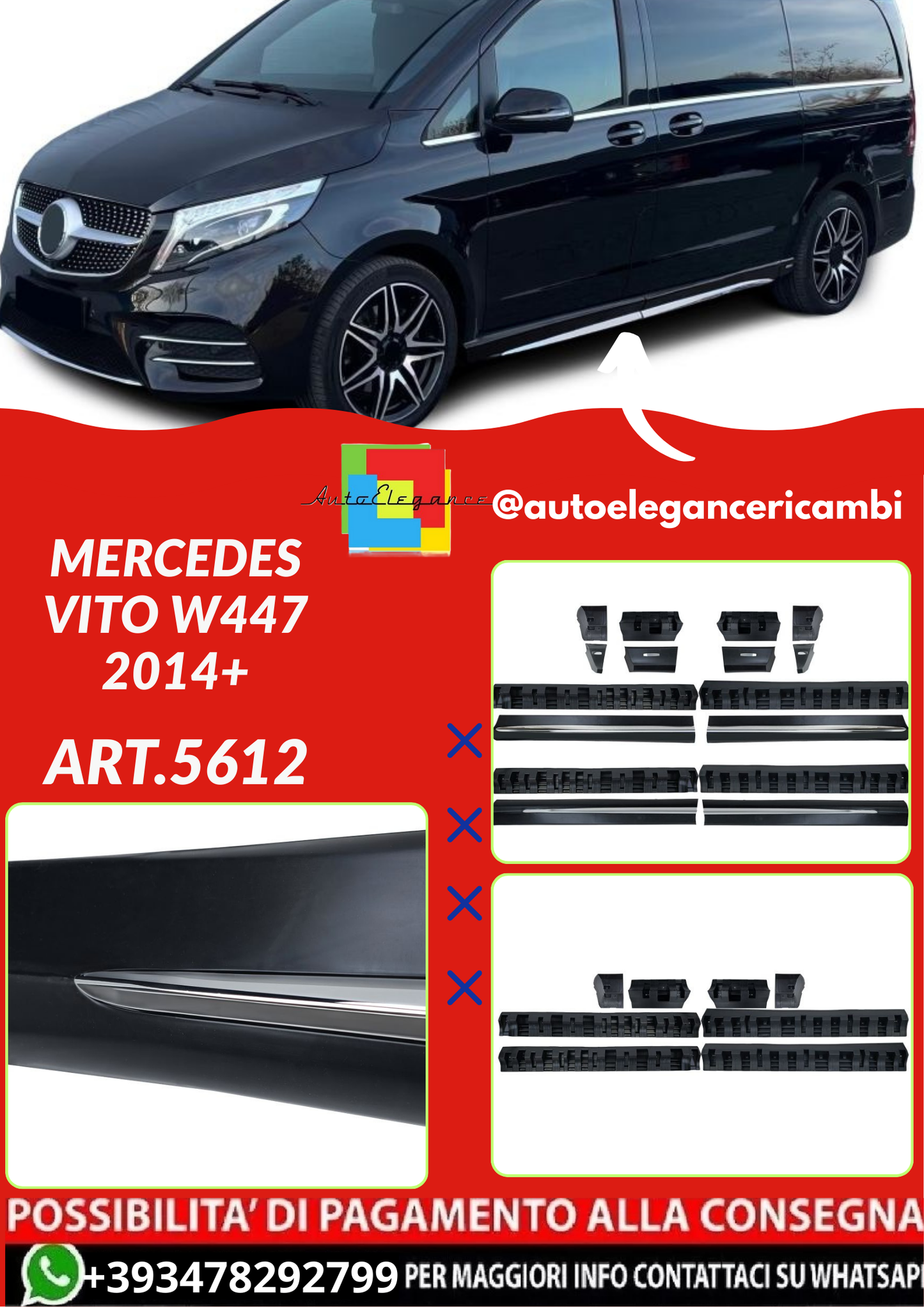 ART.5612 MINIGONNE MERCEDES  VITO W447 2014+