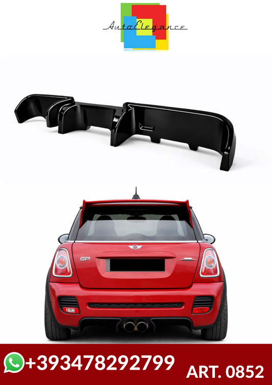 💕ART. 0852 DIFFUSORE MINI R56 2006-2015 S LOOK JCW GP2 NERO LUCIDO 💕