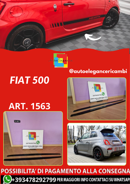 Art.1563 Sotto minigonne nero lucido adatto per FIAT 500 (Copia)