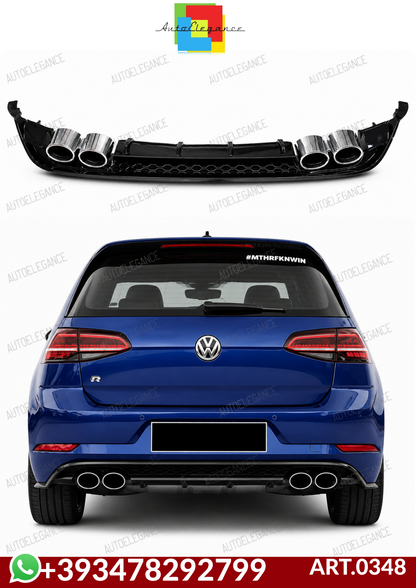💕ART.0348 DIFFUSORE VW GOLF 7.5 2+2 NERO LUCIDO 💕