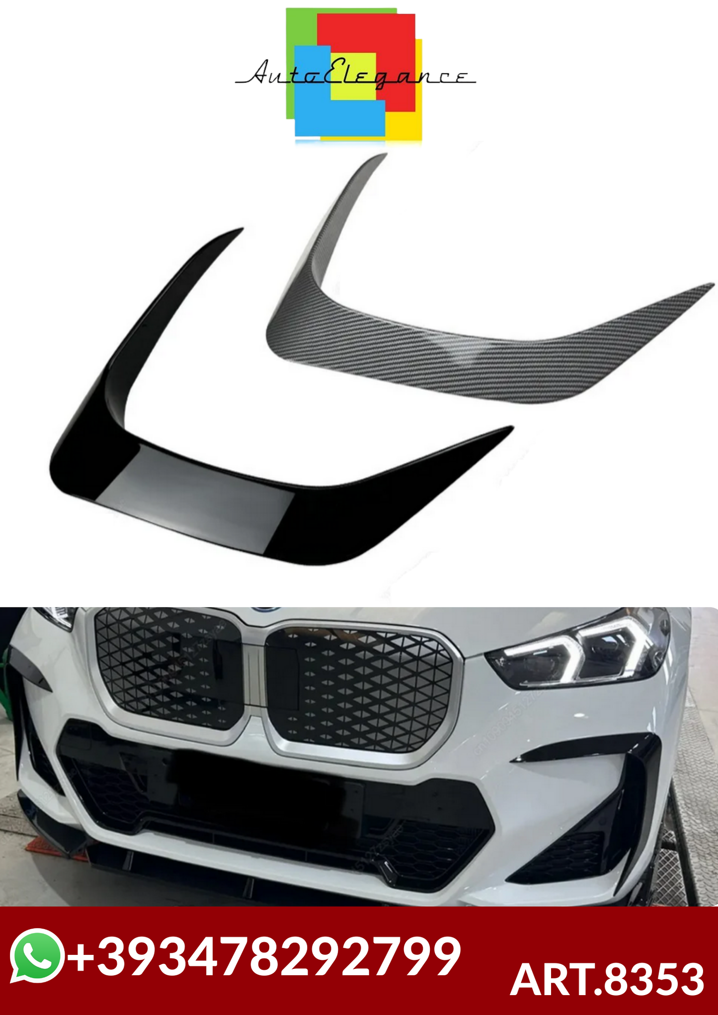 💕ART.8353 FLAPS BMW X1 U11 iX1 M-Sport 2022-2025+ 💕