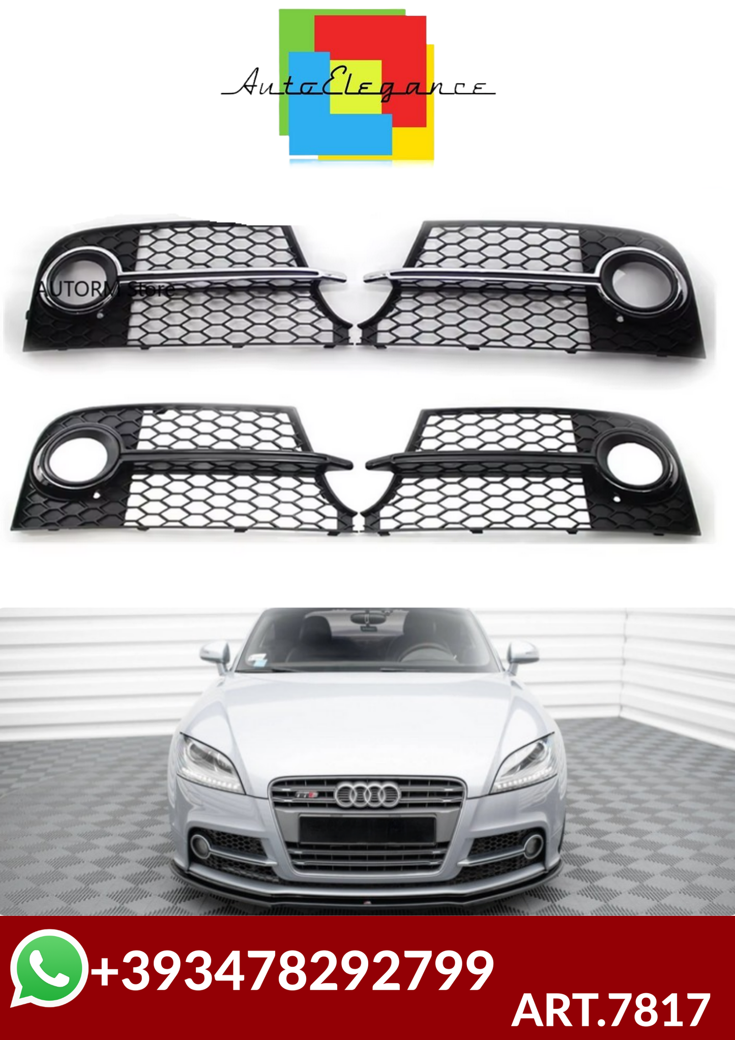 💕ART.7817 GRIGLE FENDINEBBIA Audi TT MK2 S-LINE TTS 2011-2014 💕