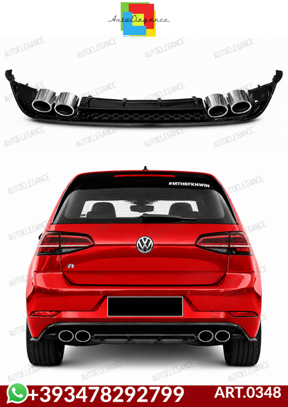 💕ART.0348 DIFFUSORE VW GOLF 7.5 2+2 NERO LUCIDO 💕