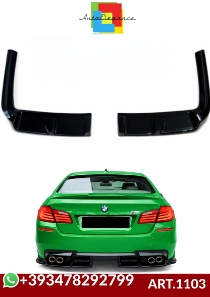 💕ART.1103 FLAP DIFFUSORE BMW SERIE 5 F10 F11 LOOK M5  NERO LUCIDO💕