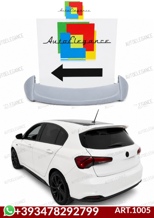 💕ART.1005 SPOILER FIAT TIPO 2015+ HATCHBACK GREZZO💕