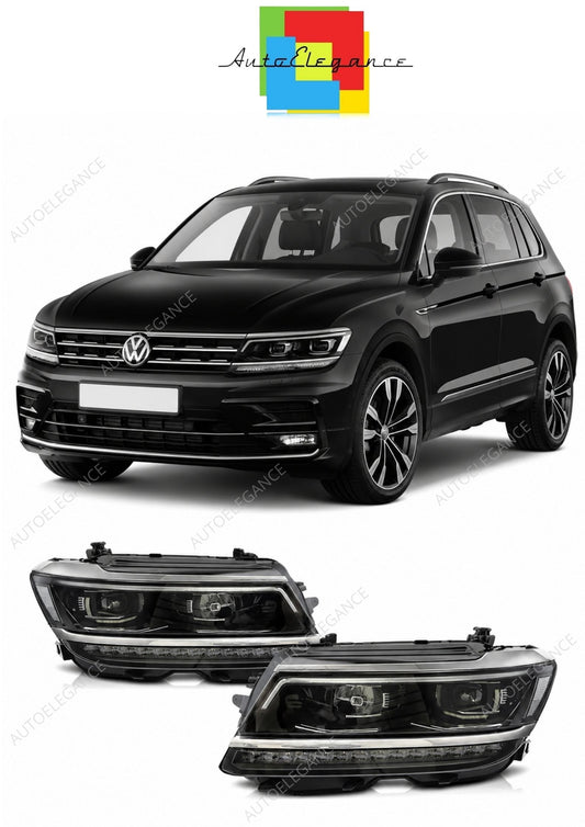 💕 Fari Anteriori Adatto per VW Tiguan II 2015-2020 Full LED DRL Sequenziali 💕