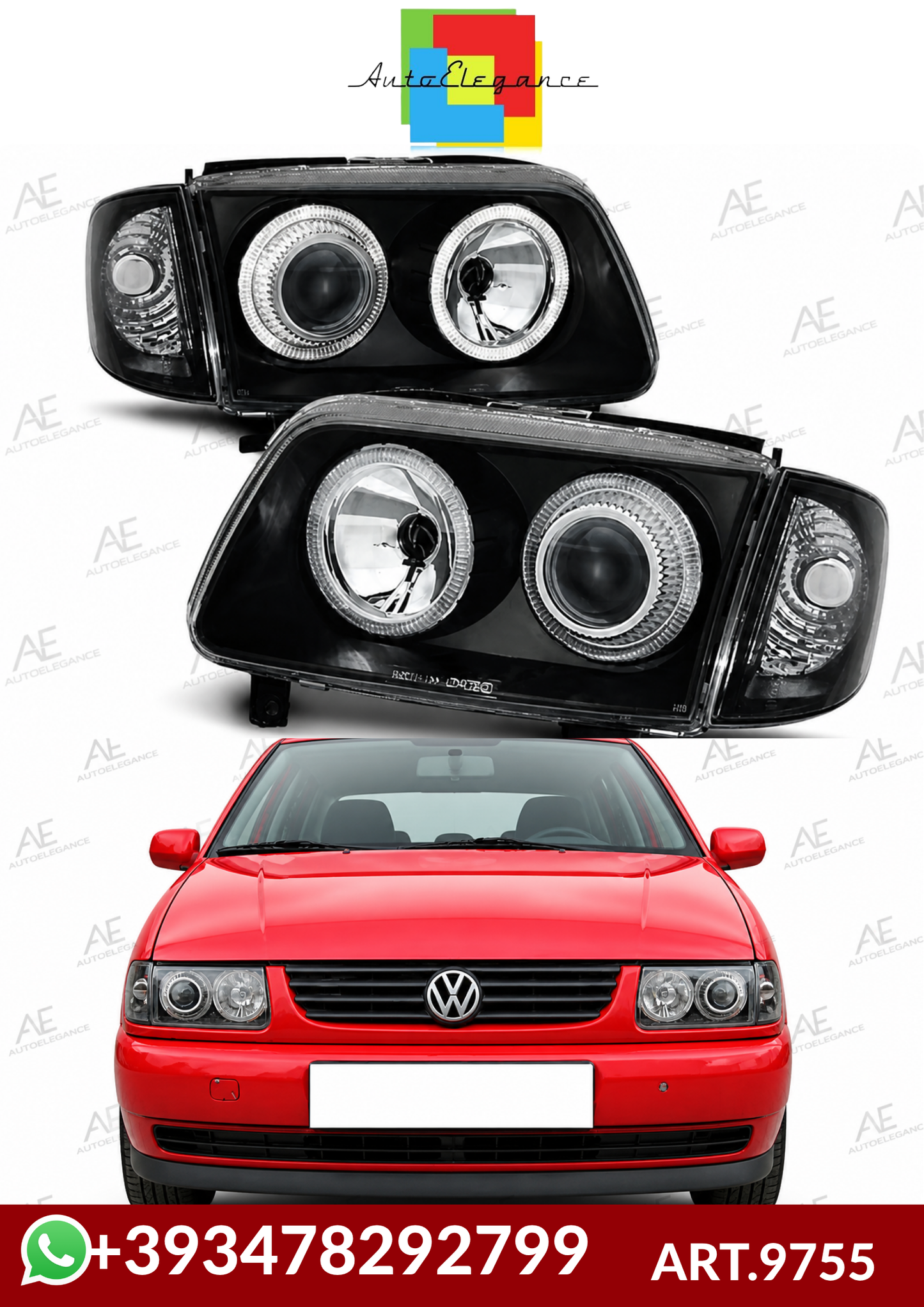 💕ART.9755  FARI  ANTERIORI VW POLO 6N2 10.99-10.01💕
