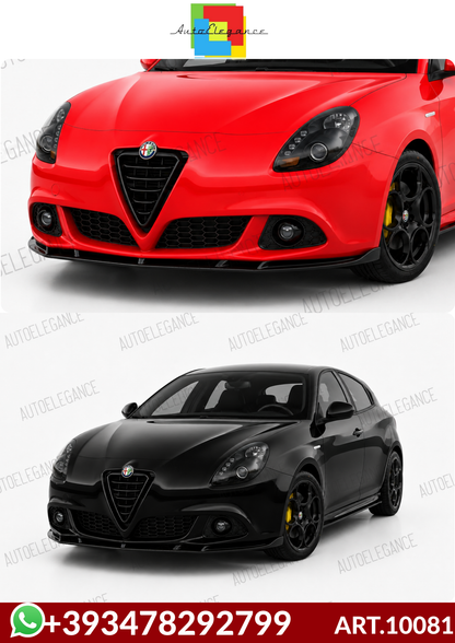 💕ART.10081 SPLITTER  ALFA ROMEO  GIULIA  NERO  LUCIDO 💕