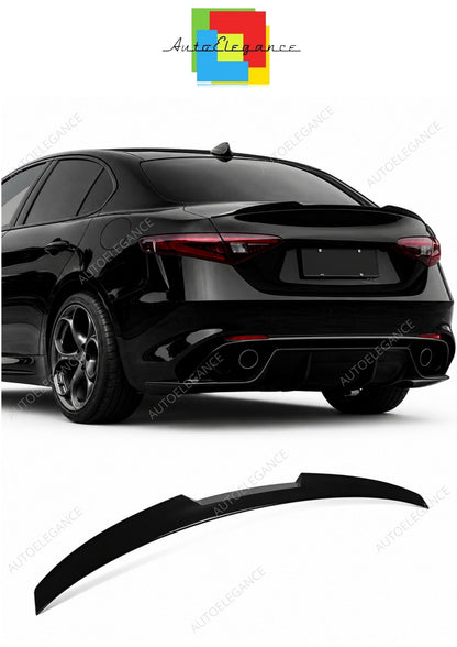 💕art.0073 Spoiler posteriore adatto per Alfa Romeo Giulia 2015+ nero lucido💕