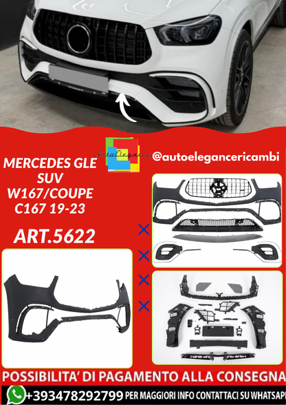 ART.5622 PARAURTI ANTERIORI Mercedes GLE SUV W167/Coupe C167 19-23