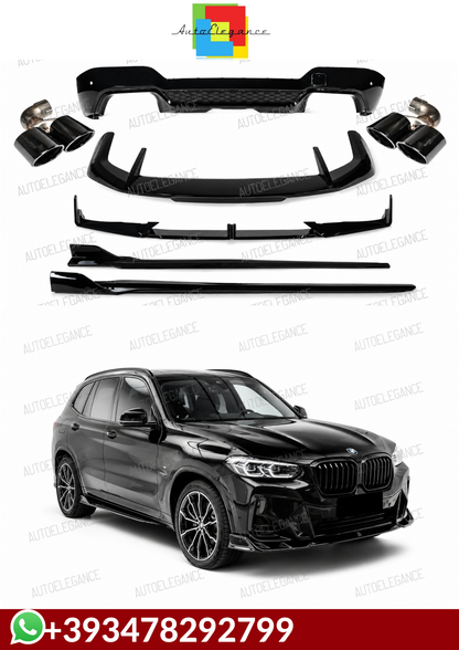 💕BODYKIT BMW X3 G01 LCI NERO  LUCIDO 2021+💕