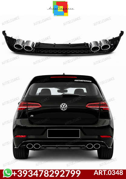 💕ART.0348 DIFFUSORE VW GOLF 7.5 2+2 NERO LUCIDO 💕