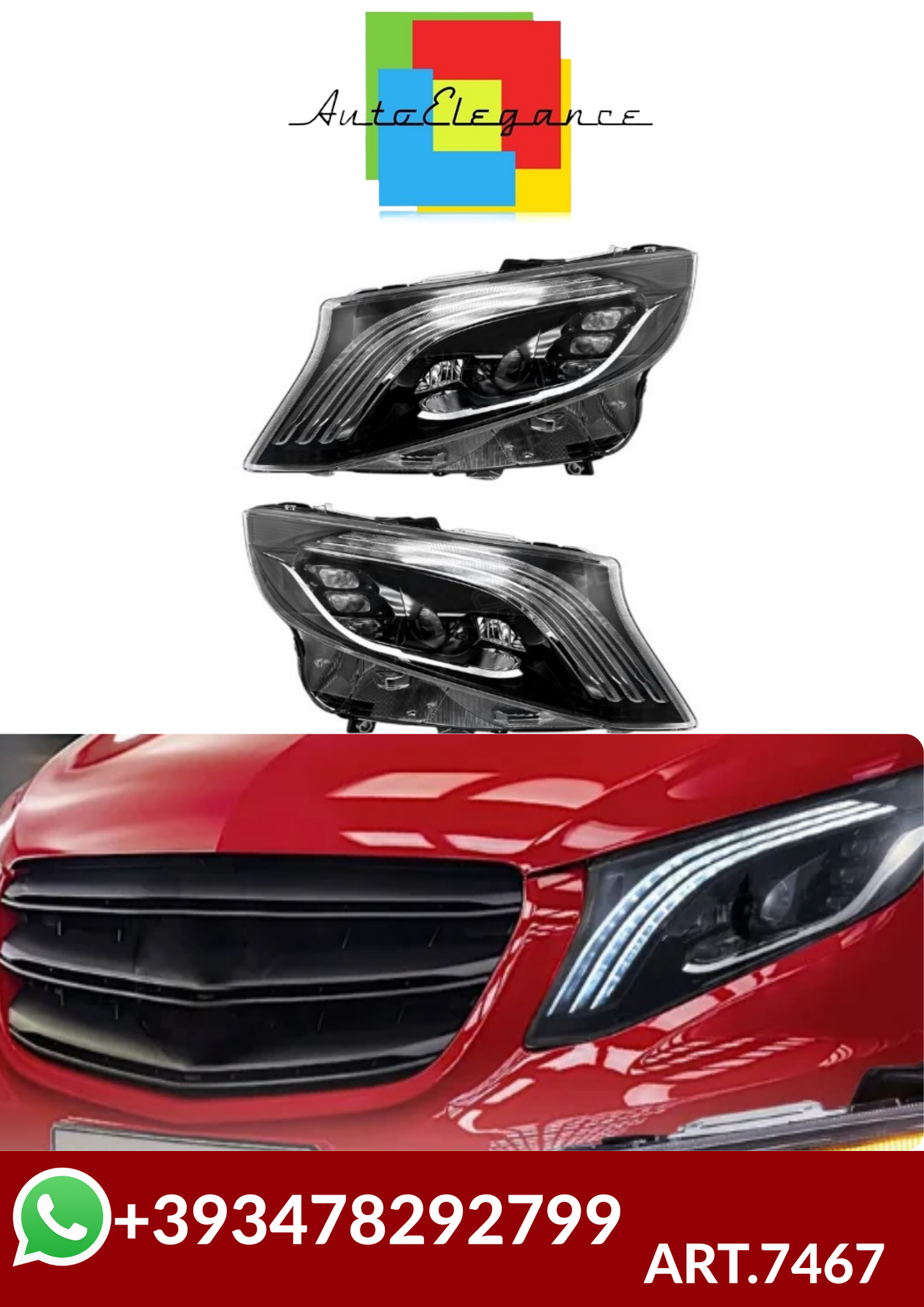 ART.7467  FARI  ANTERIORI  Mercedes Vito 2016-2018