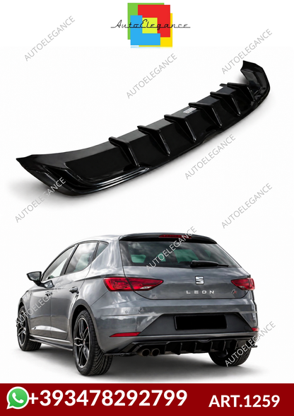 💕ART.1259 DIFFUSORE SEAT LEON 5F LIFT 2017-2020 FR NERO LUCIDO💕