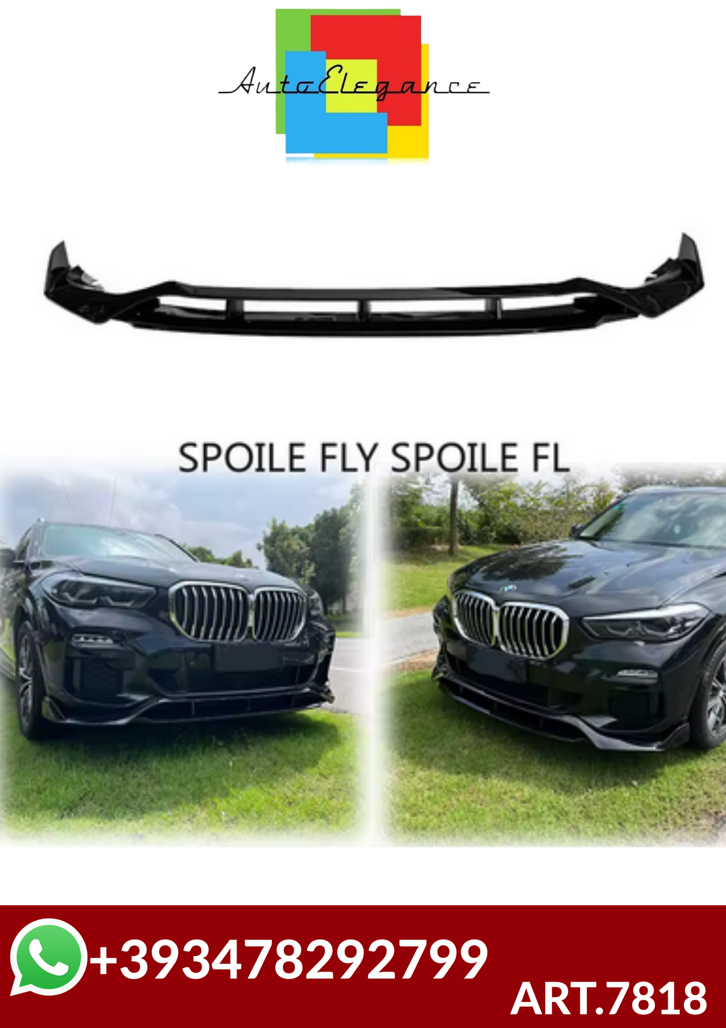 💕ART.7818 SPLITTER  BMW X5 G05 2018+💕