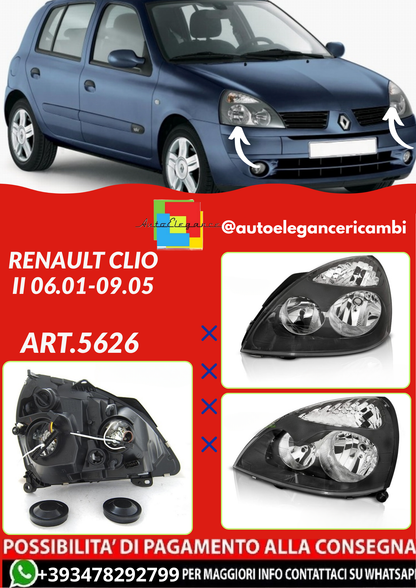 ART.5626 FARI  ANTERIORI RENAULT CLIO II 06.01-09.05