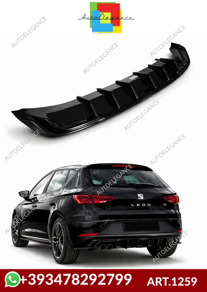💕ART.1259 DIFFUSORE SEAT LEON 5F LIFT 2017-2020 FR NERO LUCIDO💕