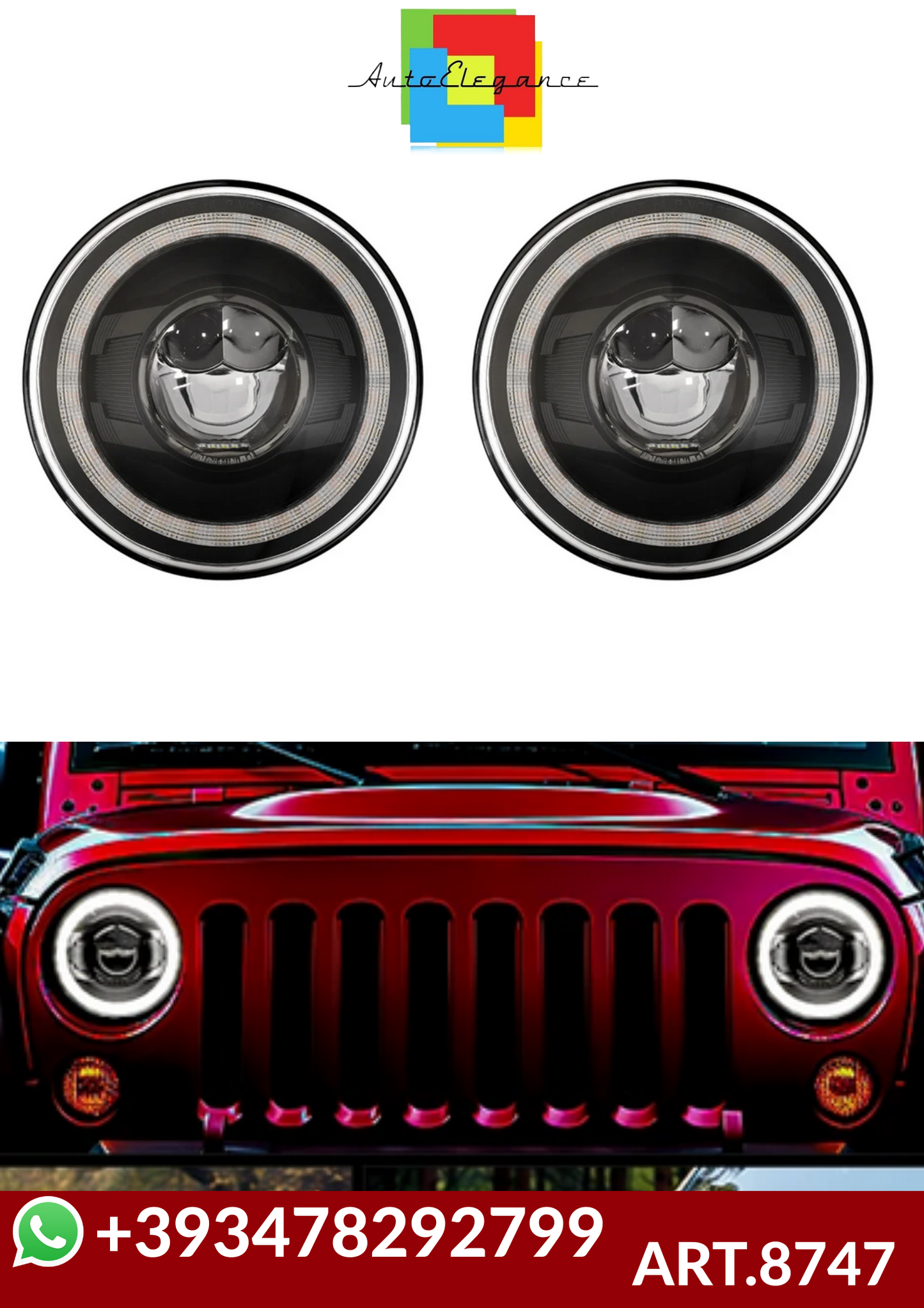 💕ART.8747  FARI  ANTERIORI Land Rover Defender  💕