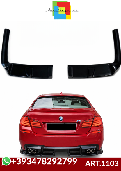 💕ART.1103 FLAP DIFFUSORE BMW SERIE 5 F10 F11 LOOK M5  NERO LUCIDO💕