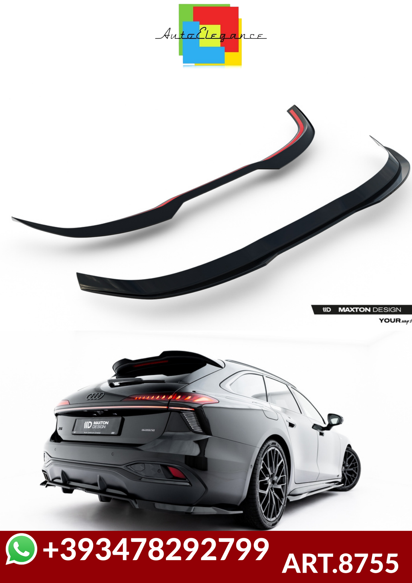 💕ART.8755  SPOILER Audi A6 S-Line Avant C9💕