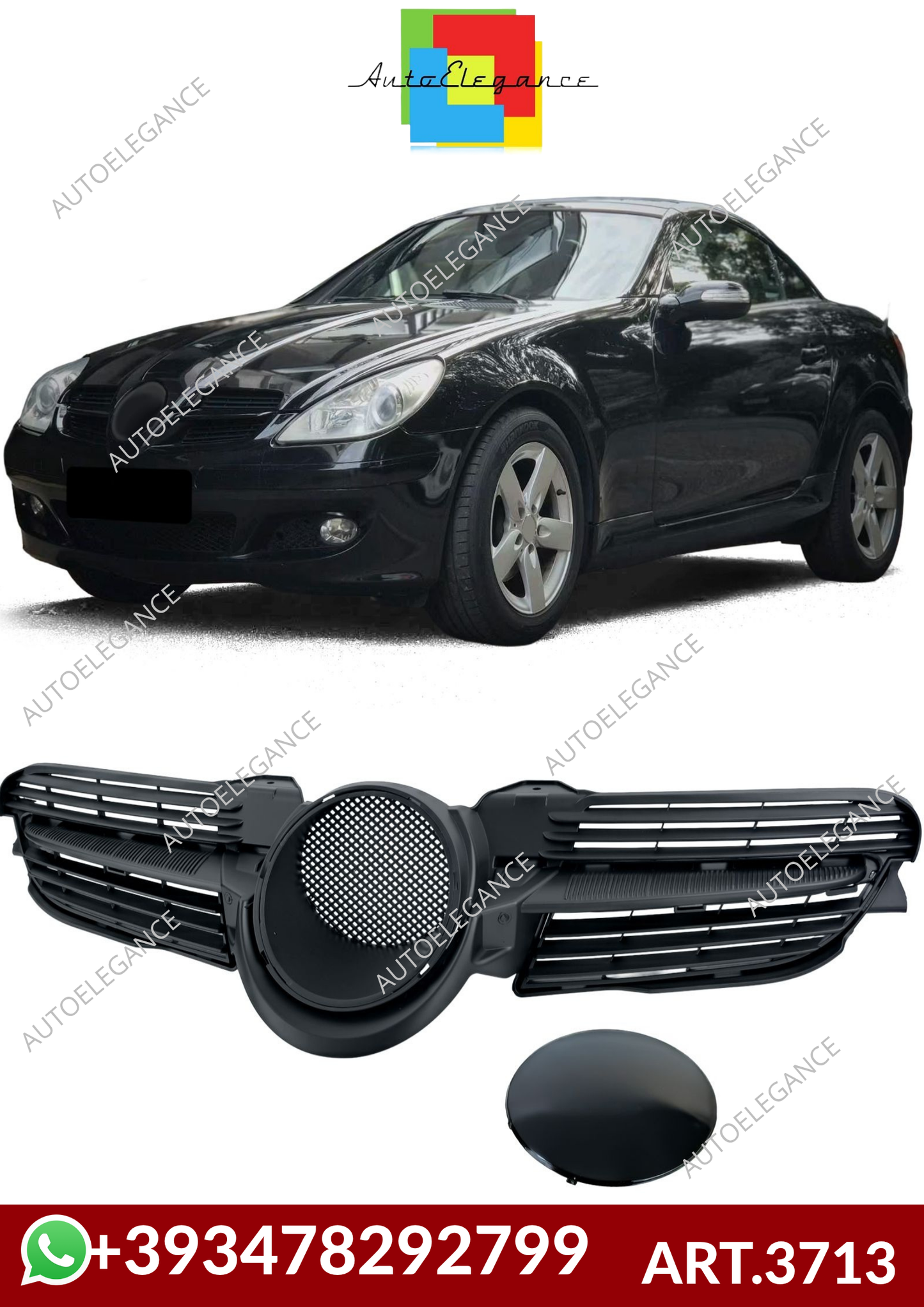 ART.3713 Griglia Radiatore adatto per Mercedes SLK R171 2004-2007