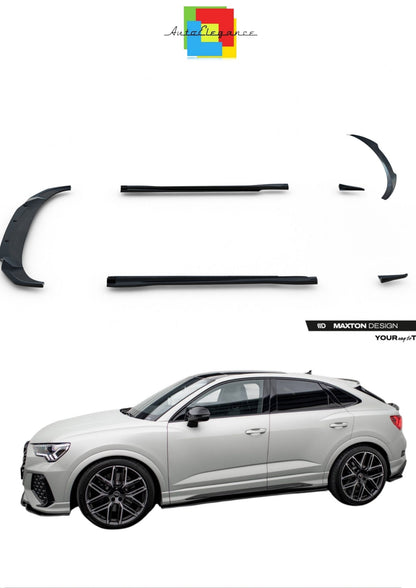 SPLITTER SUITABLE FOR VW GOLF 8 GTI GTD RLINE LOOK GLOSSY BLACK SPORTY DESIGN 