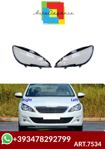 ART.7534  COVER FARI TRANSPARENT  Peugeot 308 308S  2014- 2018