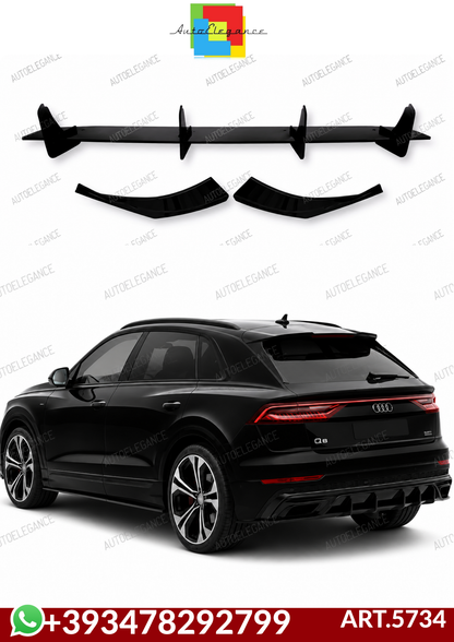 💕ART.5734  SPLITTER + FLAPS AUDI Q8 2018 - up💕