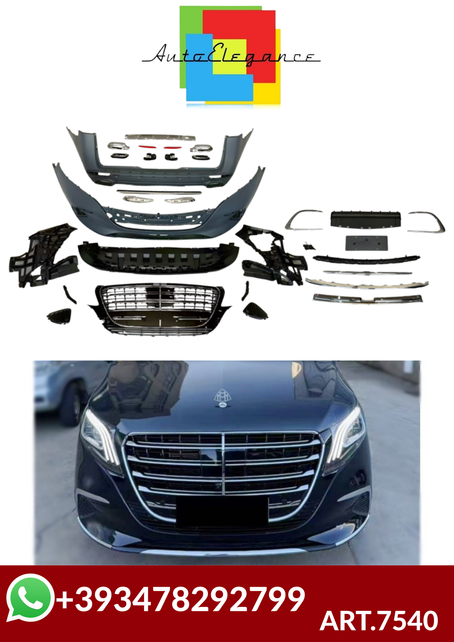 ART.7540 BODYKIT Mercedes Vito 2016-2020 W447 Look 2024 II