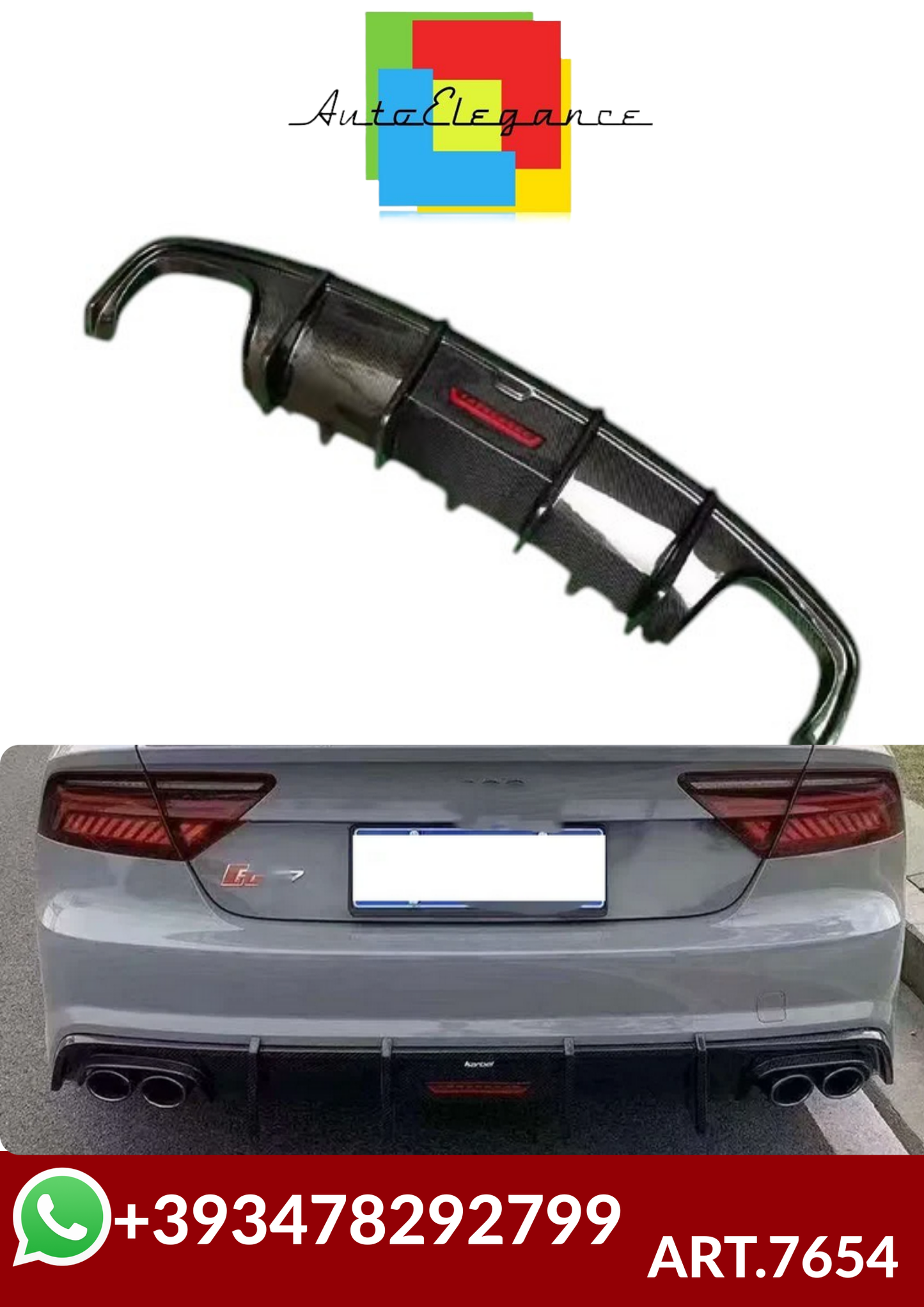 ART.7654  DIFFUSORI  Audi A7 S7 C7.5 2012-2018
