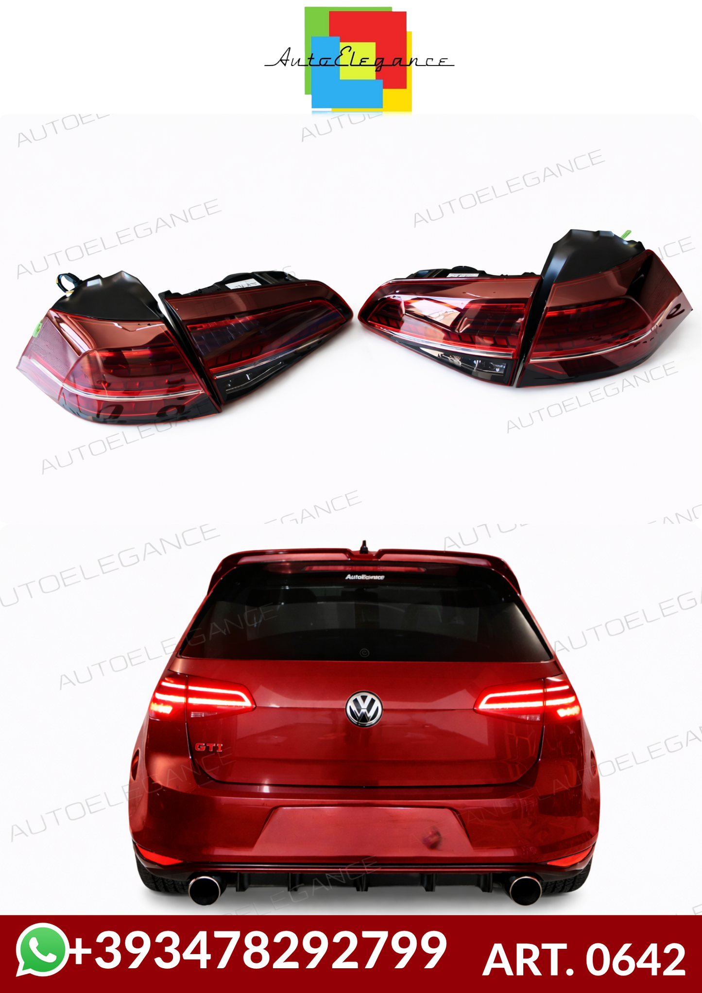 💕ART. 0642 FARI POSTERIORI VW GOLF 7 7.5 2012-2019 LED DINAMICI💕
