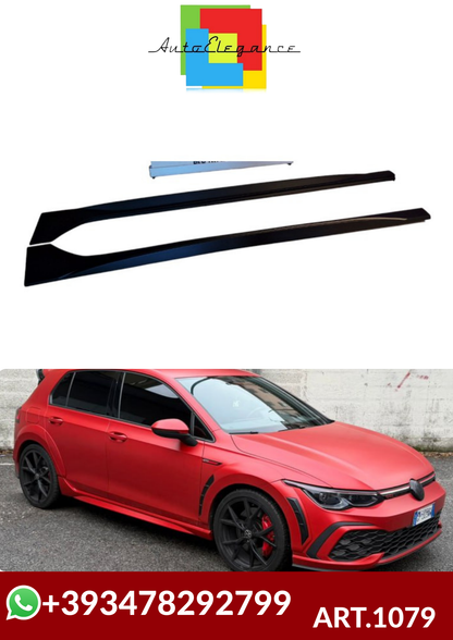 💕ART.1079 MINIGONNE VW GOLF 8 LOOK R NERO OPACO (TOP)💕