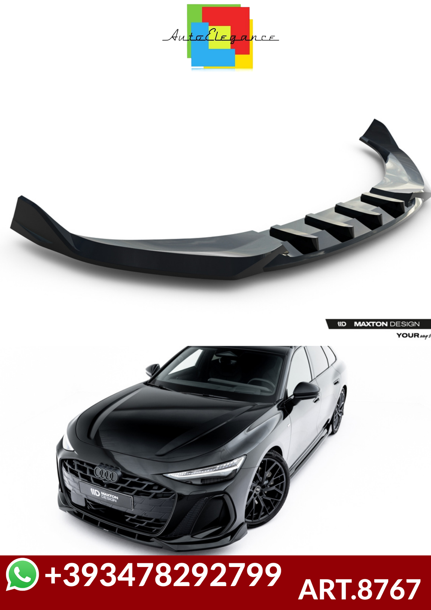 💕ART.8767 SPLITTER V.2 Audi A6 S-Line C9💕
