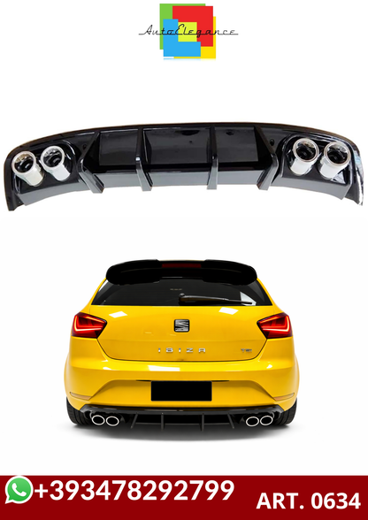 💕ART. 0634 DIFFUSORE SEAT IBIZA 4 6J 08-17 NERO LUCIDO 2+2💕