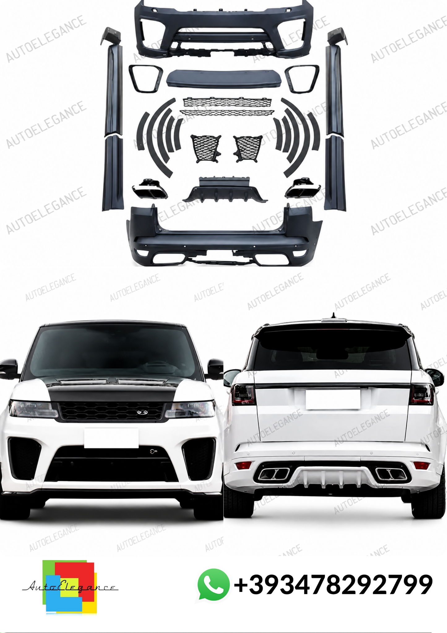 💕ART.10259 Bodykit SVR Look for Range Rover Sport L494 Facelift (2017-2021)💕