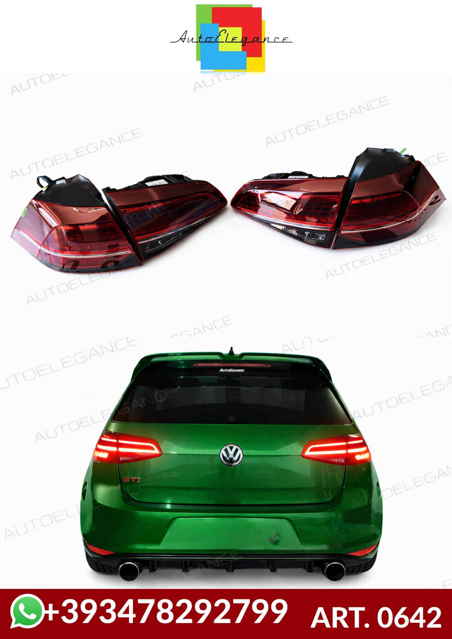 💕ART. 0642 FARI POSTERIORI VW GOLF 7 7.5 2012-2019 LED DINAMICI💕