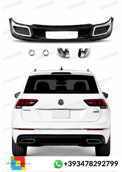 💕ART.10260 DIFFUSORI VW Tiguan MK2 (2016-2020) Black Silver💕