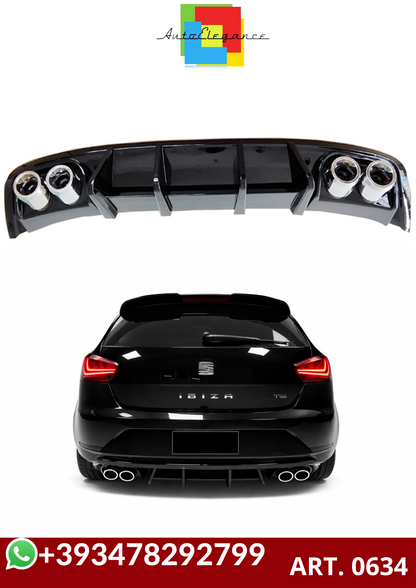 💕ART. 0634 DIFFUSORE SEAT IBIZA 4 6J 08-17 NERO LUCIDO 2+2💕