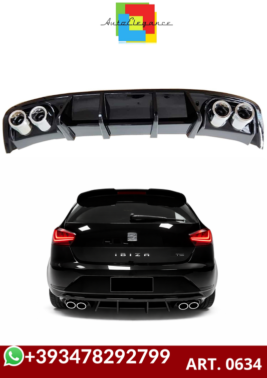 💕ART. 0634 DIFFUSORE SEAT IBIZA 4 6J 08-17 NERO LUCIDO 2+2💕